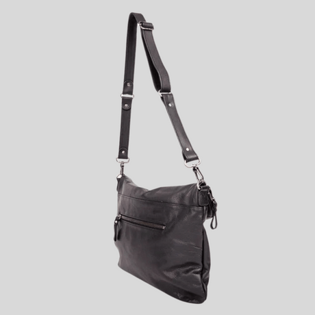 NAT & NIN - Sac vertical double porté - Carrie - noir