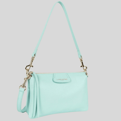 LANCASTER - Pochette - Dune- bleu lagon