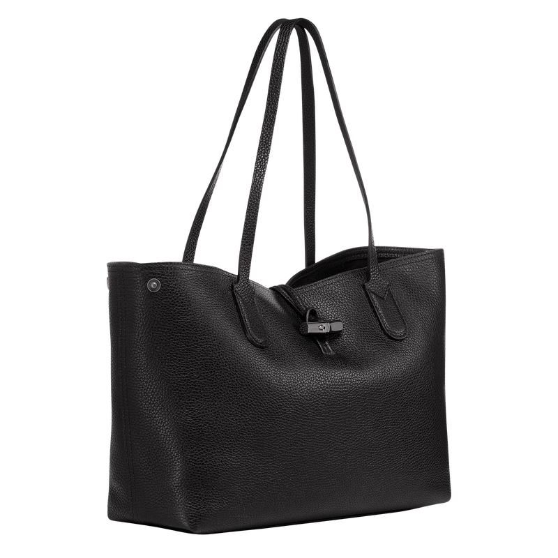 LONGCHAMP - Roseau Essential - sac porté épaule L - Noir