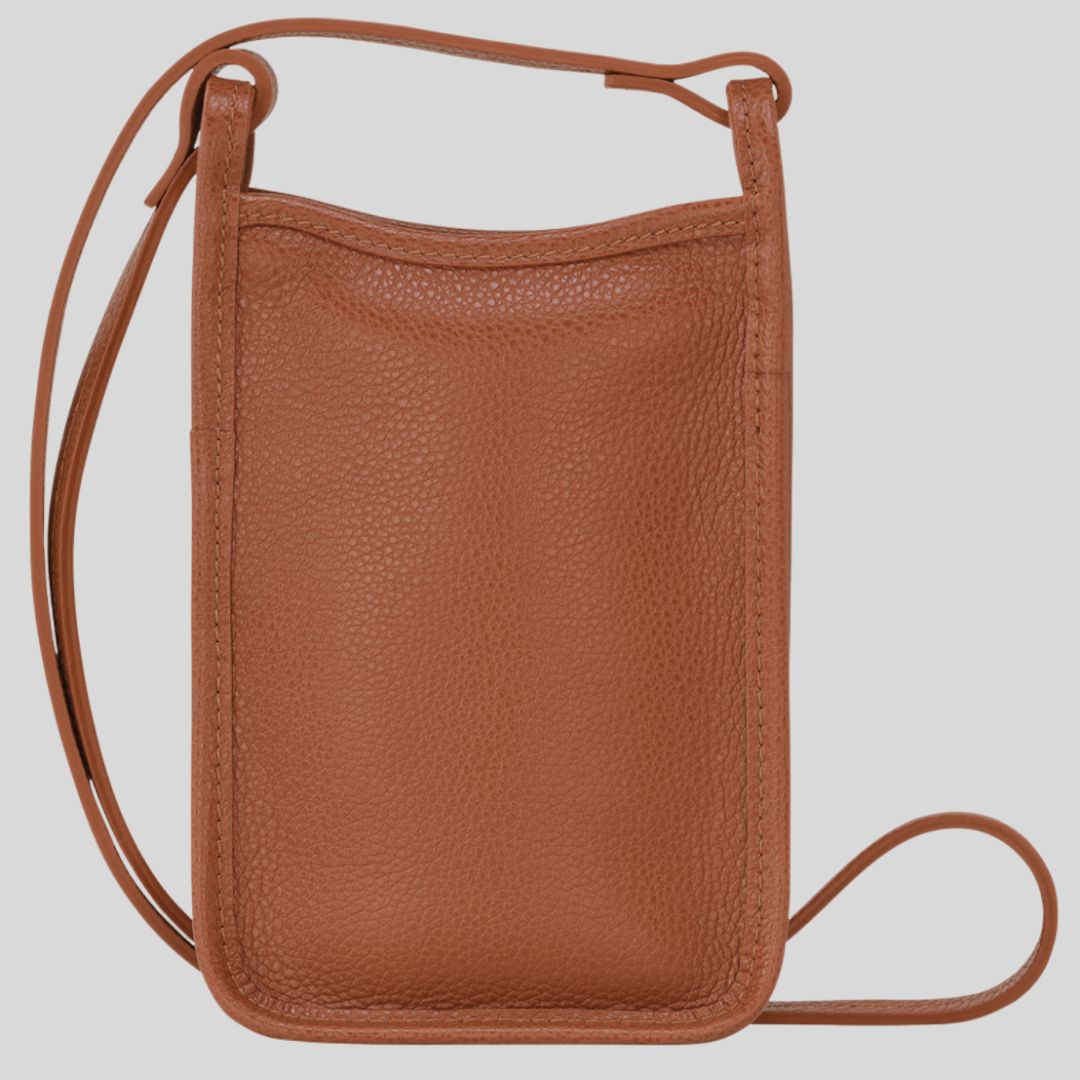 LONGCHAMP - Etui téléphone - Le Foulonné Cuir - Caramel