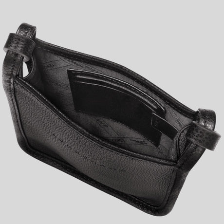 LONGCHAMP - Etui téléphone - Le Foulonné Cuir - Noir