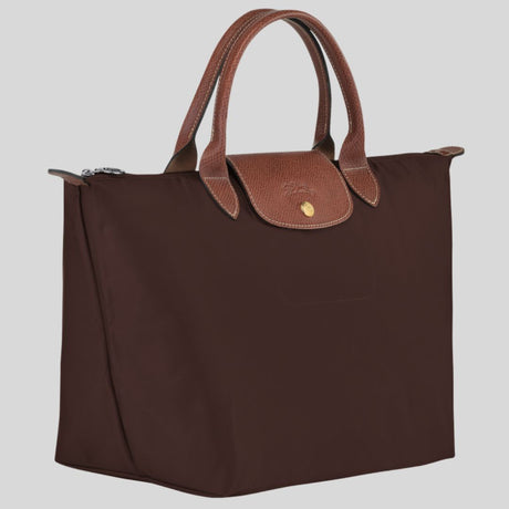 LONGCHAMP - Le pliage original - sac porté main M - Toile recyclée - Ebène