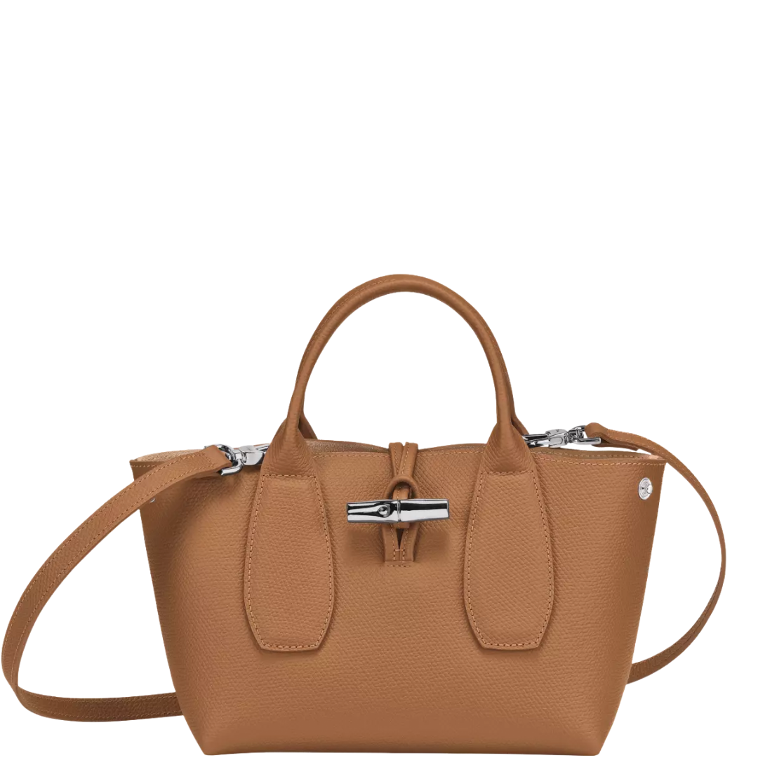 LONGCHAMP - Sac porté main M - Roseau - Naturel