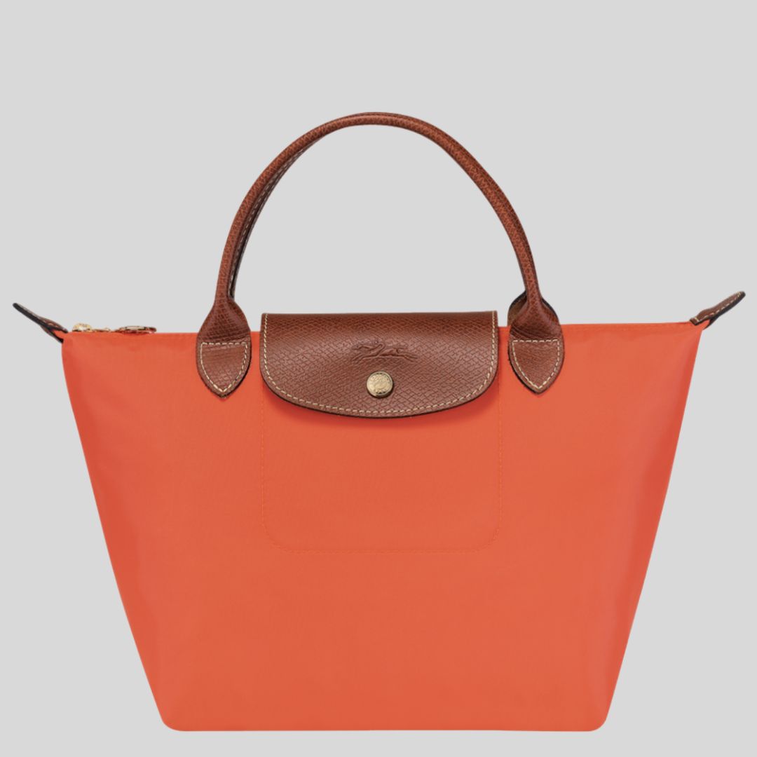 LONGCHAMP Sac a main S Le Pliage Original Orange BAGADIE PARIS