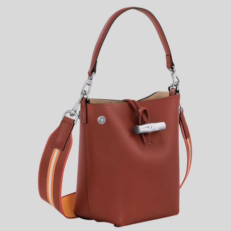 LONGCHAMP - Sac seau XS - Roseau - Cuir - Acajou