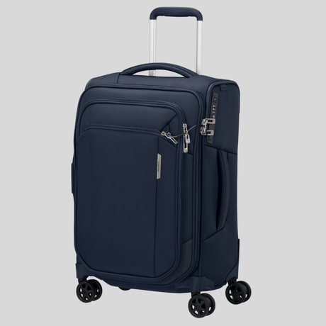 SAMSONITE - Valise cabine 4 roues - extensible -Respark - 55cm - Bleu nuit