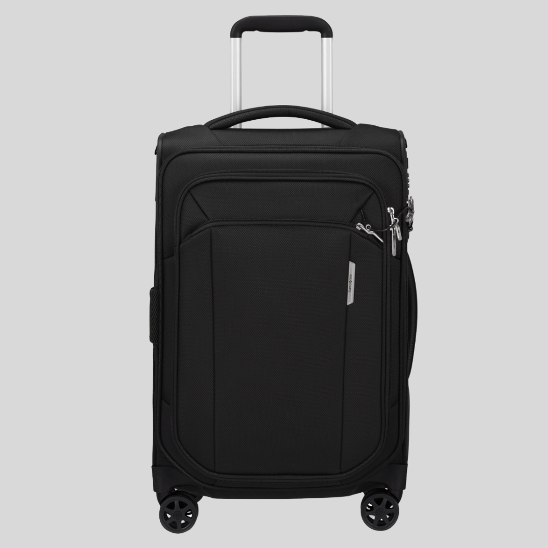 SAMSONITE - Valise cabine 4 roues - Extensible -Respark - 55cm - Ozone black