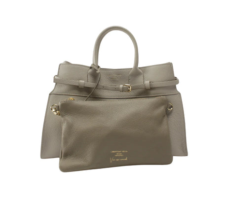 Christian Villa Milano- Gwen sac cuir grainé taupe clair