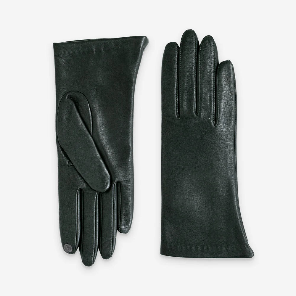 Glove Story - Gants femme cuir noir doublé soie