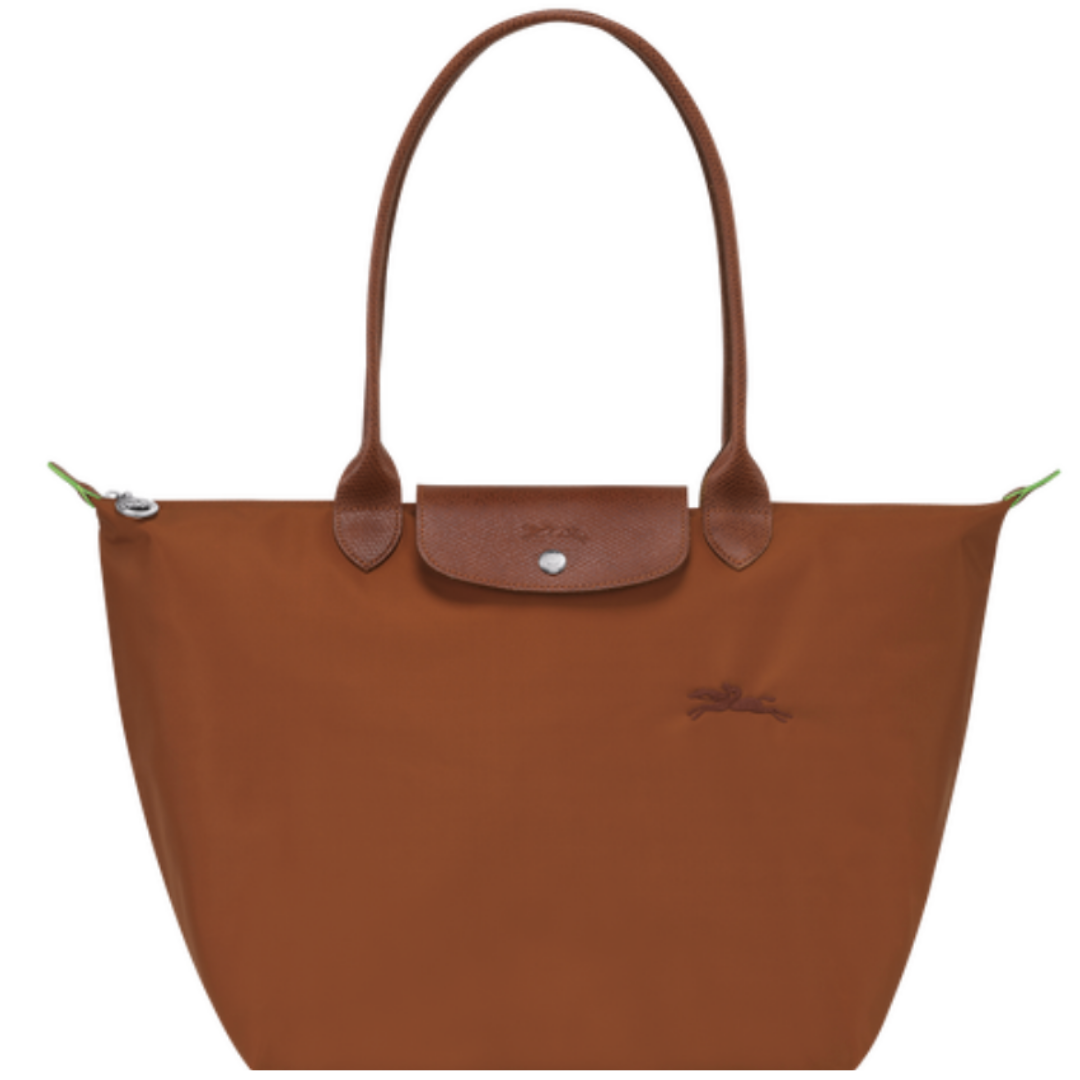 LONGCHAMP Le Pliage Green Sac porte epaule S Cognac BAGADIE PARIS