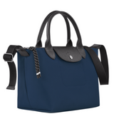 Sac à main S avec bandoulière Longchamp gamme Le Pliage Energy couleur bleu marine