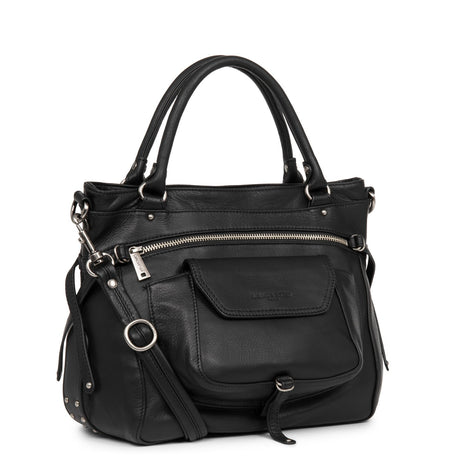 LANCASTER - Cabas - Soft vintage - Noir BAGADIE PARIS