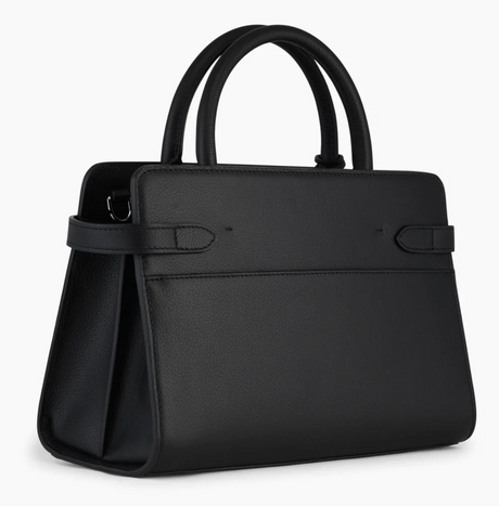 Sac à main medium en cuir Le Tanneur gamme Emilie couleur noir