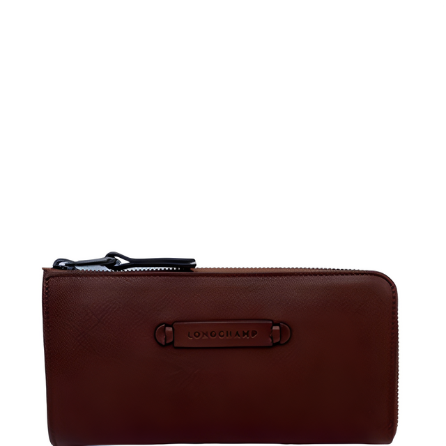 Longchamp - 3D - portefeuille zippé – Cognac – 3418770