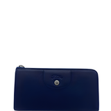 LONGCHAMP - Portefeuille long zippé - Le Pliage Cuir - Navy