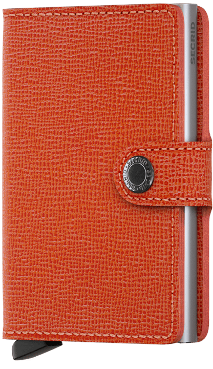 SECRID - Porte cartes Miniwallet Crisple - Orange BAGADIE PARIS