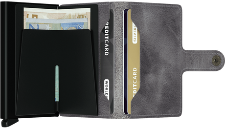 SECRID - Porte cartes Miniwallet Vintage - Gris BAGADIE PARIS