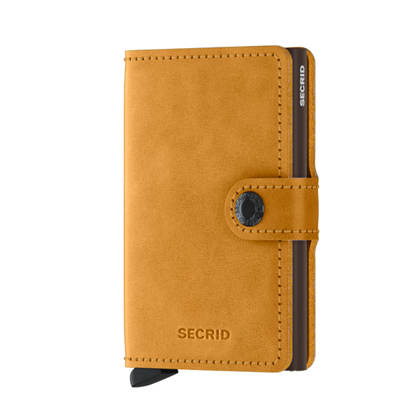 SECRID - Porte cartes Miniwallet Vintage - Ocre BAGADIE PARIS