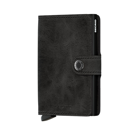 SECRID - Porte cartes Miniwallet Vintage - Black BAGADIE PARIS