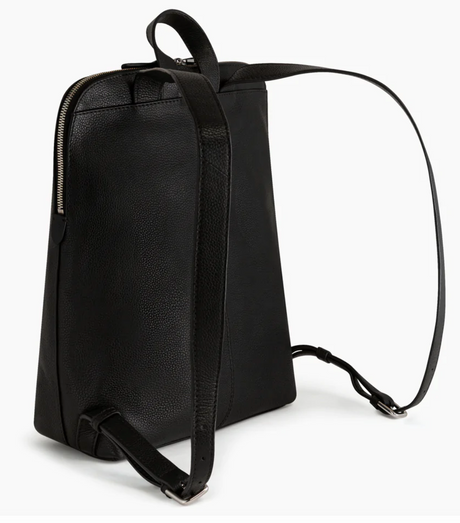 Sac à dos zippé Sophie en cuir grainé Le Tanneur couleur noir