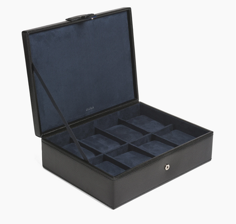 LE TANNEUR - Coffret 8 montres en cuir - noir BAGADIE PARIS